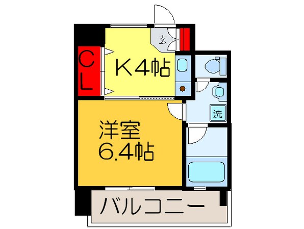 ミフネセントラルベア荒本の物件間取画像